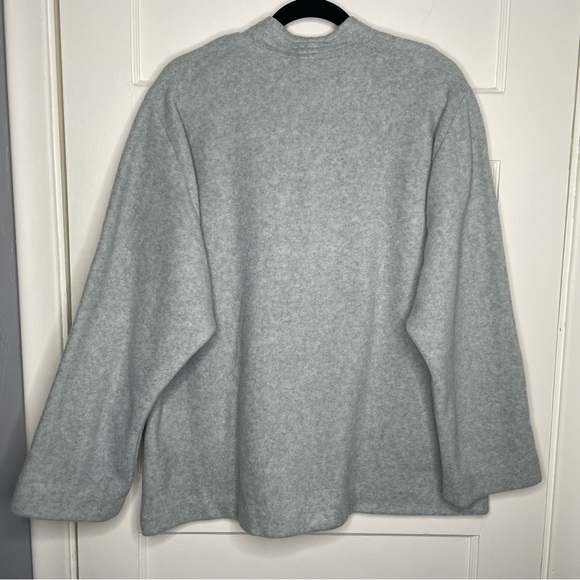 Vintage Bob Mackie Wearable Art Cardigan Sweater Gray Black Embroidered XL - Picture 9 of 14